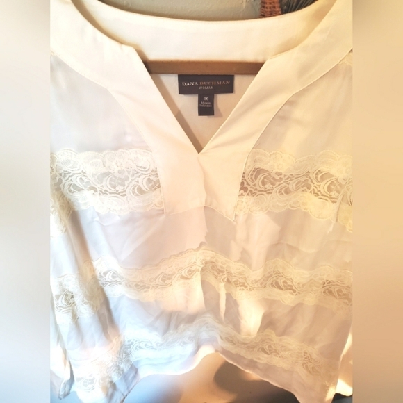 Dana B Ivory Lace Shirt - Picture 3 of 9